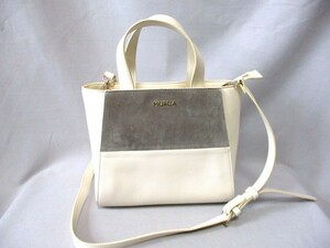 MURUA/m Roo a*2way handbag ivory diagonal ..W30cm