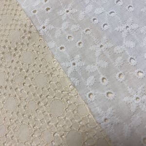 刺繍レース生地ハギレ