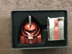 ZIPPO ジッポー 機動戦士 ガンダム MS-06 ZAKU ザク シャア専用 スタンドセット 2004年製 未使用品　希少品