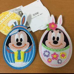 2016 イースター ワッペンバッジ ミッキー ミニー