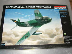 1/48　モノグラム　カナディアセイバー　Mk.5/F.　Mk.4　　1F-1