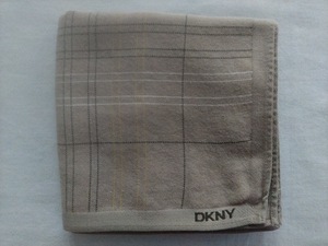 【正規品】DKNY / ダナ・キャラン ハンカチ クリームブラウン gyh-11273