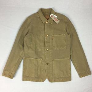 【新品】Levi's リーバイス 29655-0003 カバーオール エンジニア コート キャンバス カーキ ジャケット S/Mサイズ ダック生地