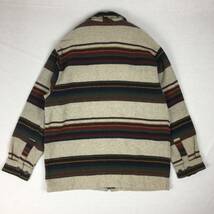 【90s】WOOLRICH ウールリッチ ブランケット コート 90年代 USA製 米国製 Lサイズ コーデュロイ襟 刻印タグ_画像9