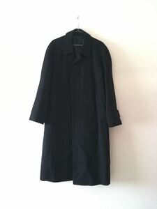  сделано в Японии KING TIGER кашемир пальто M - L пальто с отложным воротником кашемир пальто черный чёрный кашемир 100% King Tiger Vintage 