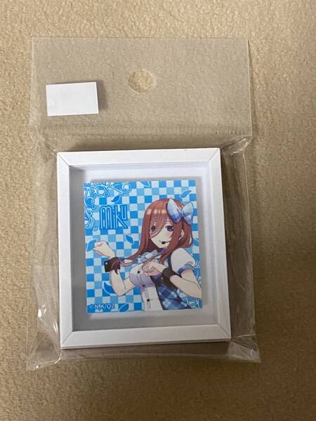 【未使用】五等分の花嫁 フレームマグネット 中野三玖 ドンキ コラボ