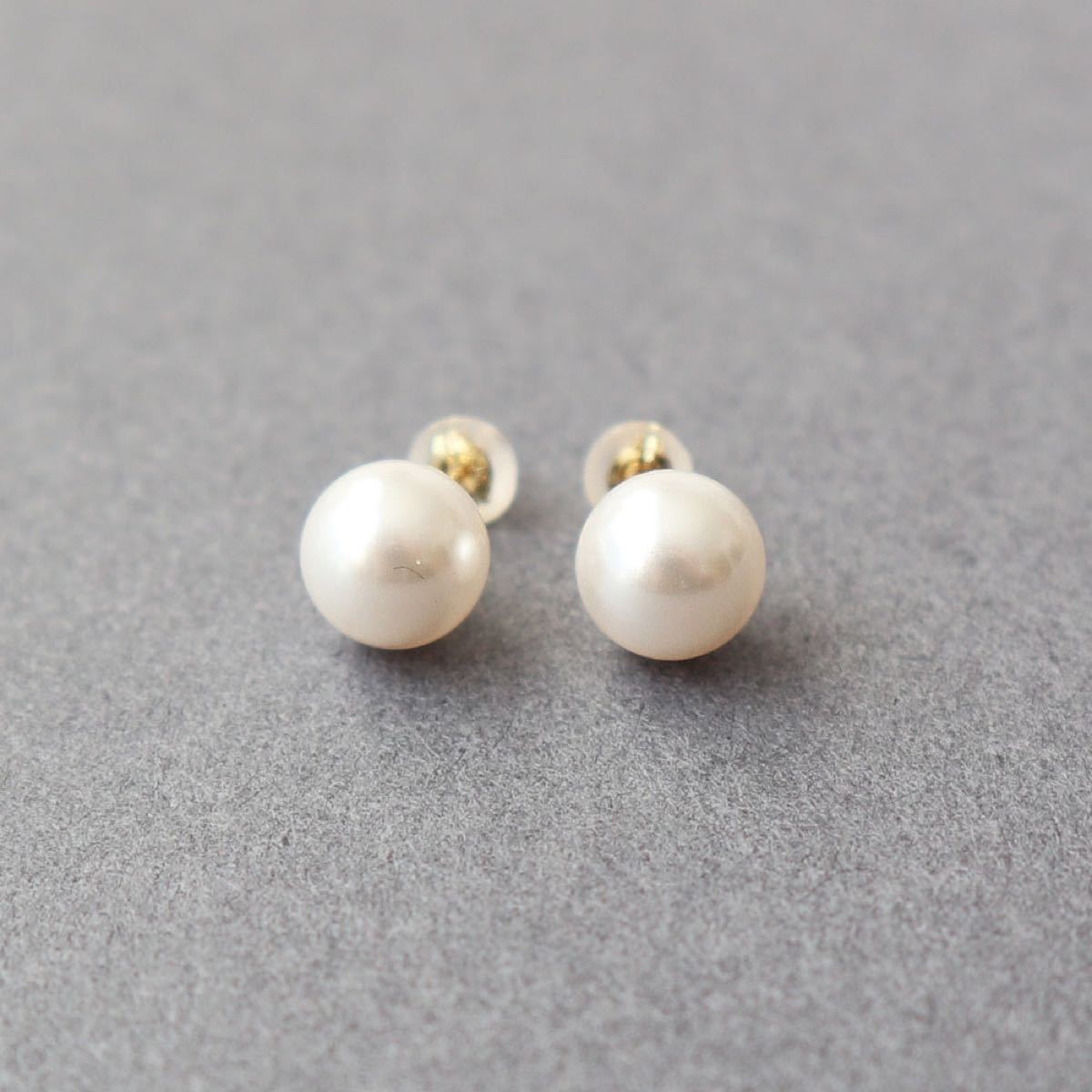 パールピアス k18 新品 腕時計、アクセサリー レディースアクセサリー