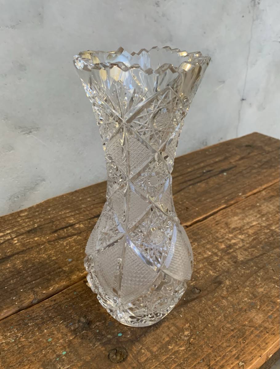 ヤフオク! -ボヘミアガラス ハンドカットクリスタル 花瓶の中古品 