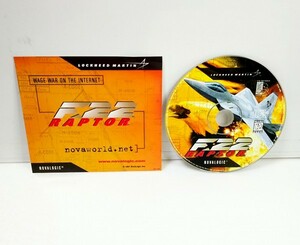 [ including in a package OK] ultra rare / F22 RAPTOR / fighter (aircraft) / NOVALOGIC / retro game soft / Windows / 1997 year 