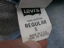 中古良品 Levi's リーバイス 74027 Little Levi's リトルリーバイス MADE IN USA 希少 サイズ 5_画像7