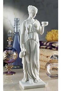 ギリシャ神話 青春の女神 ヘーベー/ トルバルセン作 大理石風彫像/「若さ」「青春（の美）」青春が神格化された女神 オリンポス(輸入品