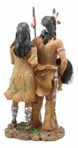 誇り高き部族（ネイティブ・アメリカン）インディアンの夫婦(家族)の彫像 装飾置物 インディアン遺産の彫刻/ プレゼント贈り物（輸入品）_画像2