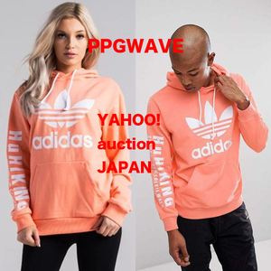 adidas originals PHARRELL WILLIAMS HU ファレル ウイリアムス パーカー チョークコーラル XS 美品! /LOUIS VUITTON