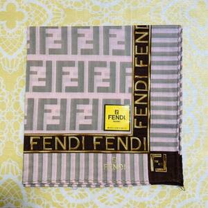 【人気柄】新品/FENDI/ハンカチ/正規品/フェンディ/未使用/即決あり/ズッカ柄/匿名発送/スカーフ/50cm/ピンク/全面ズッカ柄/レディース 58