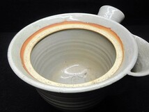 初だし品　宮島焼　急須　横手　大急須　陶斎　在銘　茶道具　茶器　★広島発送★_画像5