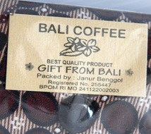 BALI COFFEE ケース バリコーヒー ミニケース バリ島 コーヒー レア グッズ コーヒー豆 Janur Benggol 海外 ポーチ オリエンタル カフェ_画像8