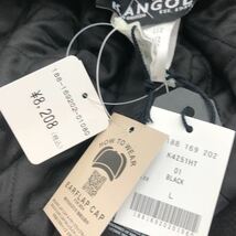 新品未使用 KANGOL(カンゴール) つば付き飛行帽 Lサイズ ブラック WOOL AVIATOR メンズ レディース 秋冬 防寒 トラッパー フライトキャップ_画像5