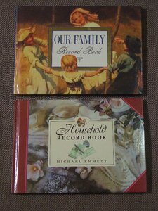 Our Family Record Book / Household Record Book 2 冊セット 