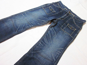 送料無料!!　Lee Works of Denim　リー ワークスオブデニム　40269　加工　ブッシュ　デニム　ジーンズ　インディゴ　メンズ　L　Ｗ約89CM