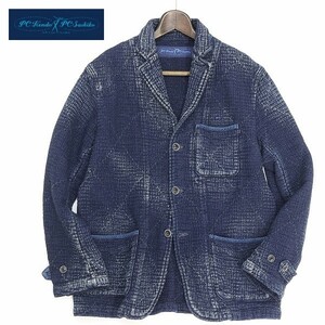 *Porter Classic PC KENDO/PC SASHIKO/ Porter Classic kendo ... diamond pattern cotton jacket indigo L