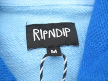 RIPNDIP リップンディップ TONAL LOOPBACK HOODIE BLUE プルオーバーパーカー SIZE:M 中古 メンズ ∴WF1611_画像3