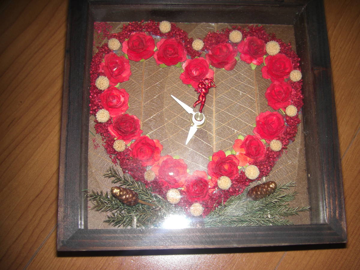 Horloge 17x17 fait main, accessoires, horloge, Fait main, autres