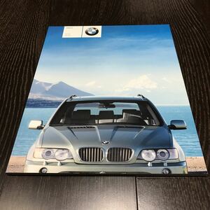 【即決】 BMW X5 (E53前期) 2002年 11月 カタログ 3.0i 4.4i 4.6is オプション・パッケージ掲載 諸元表