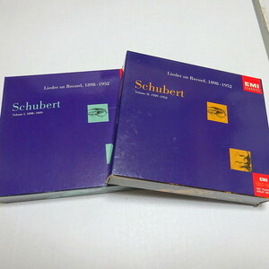 即決 輸入盤/6CD(3枚組×2)「シューベルト: Lieder on Record Vol.1 1898-1939 / Vol.２1929-1952」