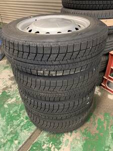 Y507 175/65R15 BRIDGESTONE ブリジストン 2019年 PCD100 4H 6J 4本セット キャップ付き