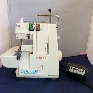 (M010)SINGER singer overlock sewing machine 14U...~.31 foot petaru attaching 