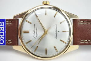 ☆☆☆1960年代準高級時計 SEIKO Cronos Special ２３石 ALL GOLD FILLED 80MICRONS 手巻紳士腕時計 新品純正SEIKOベルト お洒落逸品