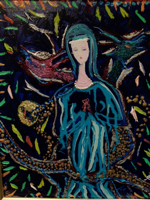 Asociación Nacional de Arte TOMOYUKI Tomoyuki, El Dragón y el Santo, Pintura al óleo, F8: 45, 5cm×37, 9cm, Pintura al óleo única en su tipo., Nueva pintura al óleo de alta calidad con marco., Autografiado y garantizado como auténtico., Cuadro, Pintura al óleo, Naturaleza, Pintura de paisaje