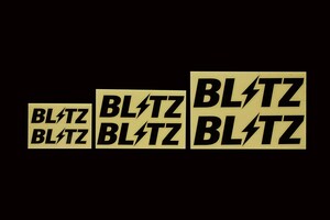 【BLITZ/ブリッツ】 Logo sticker (ロゴステッカー) BLACK サイズ150mm [13971]