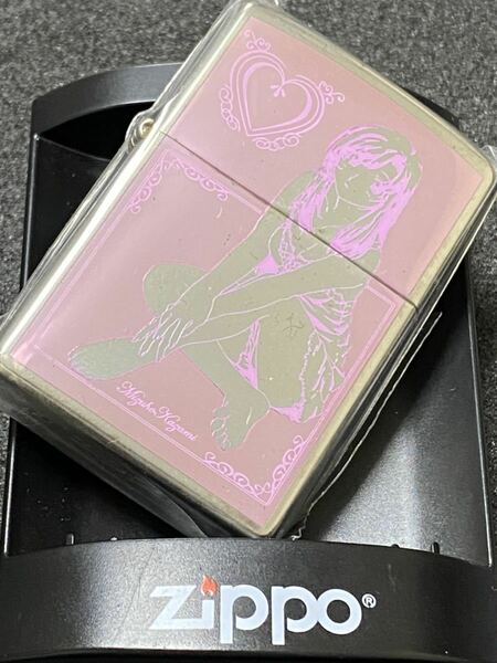 zippo お願いティーチャー 両面加工 ピンク 希少モデル 2005年製