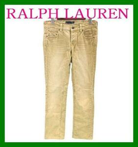 POLO RALPH LAUREN corduroy long pants W30 yellow 