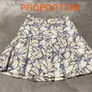 PROPORTION 花柄スカート フレア スカート