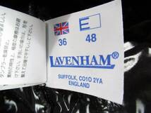 ★ラベンハム/LAVENHAM★良品　英国製　36　光沢黒　フード付キルティングジャケット_画像9