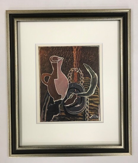 【特価】　　≪　　ジョルジュ ブラック 　　≫　　エリオグラヴュール　　1945年　　LA FAUCILLE　　 GEORGES　BRAQUE