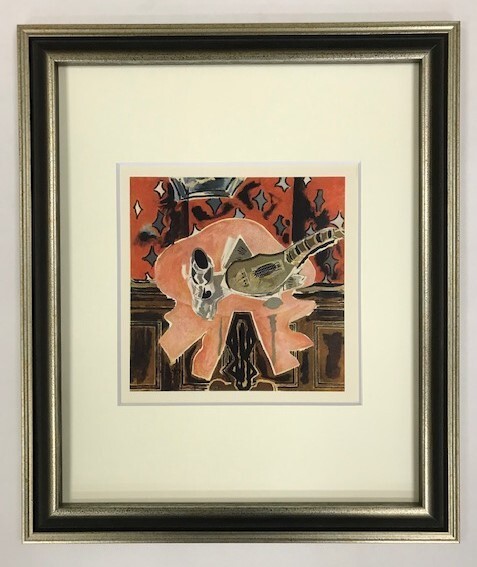 【特価】 ≪ ジョルジュ ブラック ≫ エリオグラヴュール 1945年 LA GUERIDON ROUGE GEORGES BRAQUE