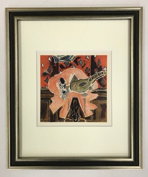 【特価】　　≪　　ジョルジュ ブラック 　　≫　　エリオグラヴュール　　1945年　　LA GUERIDON ROUGE　　 GEORGES　BRAQUE