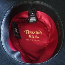 新品未使用タグ付brixtonブリクストン帽子ハットswindleMサイズ_画像2