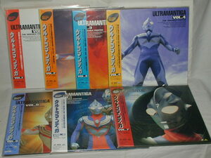 (LD: laser disk ) Ultraman Tiga all 7 volume set [ used ]