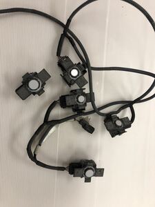 [12476] LEXUS LS460 USF40 パーキングセンサー5個セット配線ジャンク付き　89341-50070 色1G5 送料1180円(北海道・沖縄お問い合わせに)