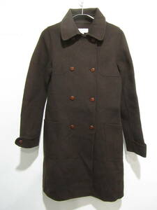 * free shipping *Paul & joe* paul (pole) & Joe * wool coat * size 38* Brown *a21