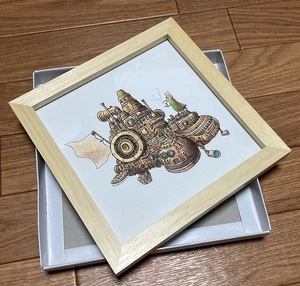 Art hand Auction 精密画 Engine stall イラスト 絵画 額入り 梅村誠 コレクター, 美術品, 絵画, その他