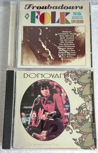 【送料無料】英国60年代フォークCD [TROUBADOURS OF FOLK] 2枚組全41曲＋[DONOVAN/Old Fashioned Picture Book]未発表LP ドノヴァン, NICO