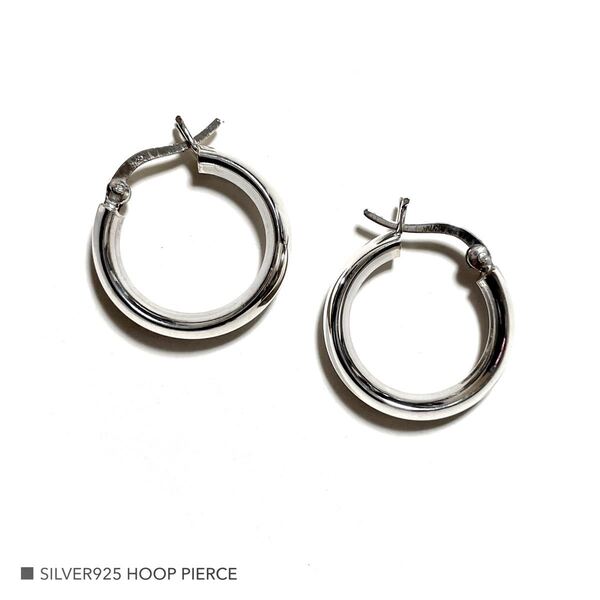 シルバー925 ワンタッチ フープピアス アクセサリー ピアス 両耳用
