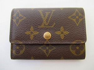 BAE13★ルイ・ヴィトン/LOUIS VUITTON コインケース 小銭入れ ポルトモネプラ M61930 モノグラム 中古品