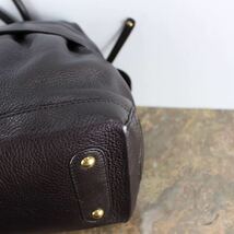 TOD'S LEATHER BOSTON BAG MADE IN ITALY/トッズレザーボストンバッグ_画像6