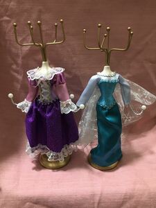 ディズニー　ラプンツェル　アナと雪の女王　トルソー　アクセサリースタンド　プリンセス　ドレス　セット